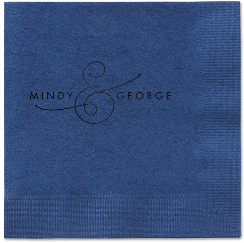 Gorgeous Couple Napkins, Black, Navy, Black