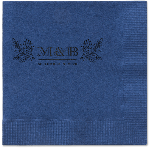 Captivated Chalk Napkins, Black, Navy