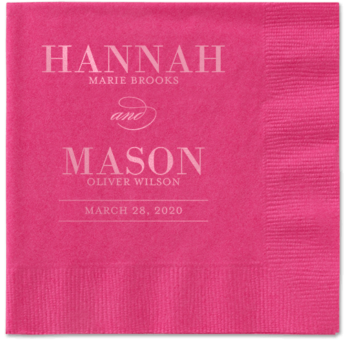 Divine Elegance Napkins, Pink, Magenta