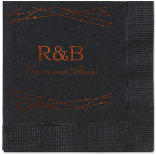 Glowing Bright Napkins, Brown, Black, Mocha