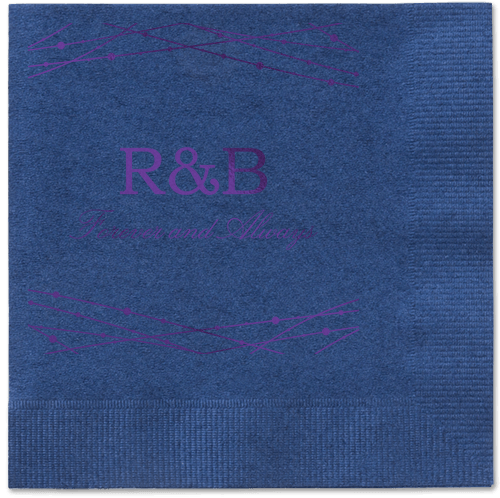 Glowing Bright Napkins, Purple, Navy, Purple