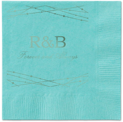 Glowing Bright Napkins, Green, Aqua, Sage
