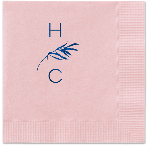 Tropical Herald Napkin, Blue, Blush, Midnight
