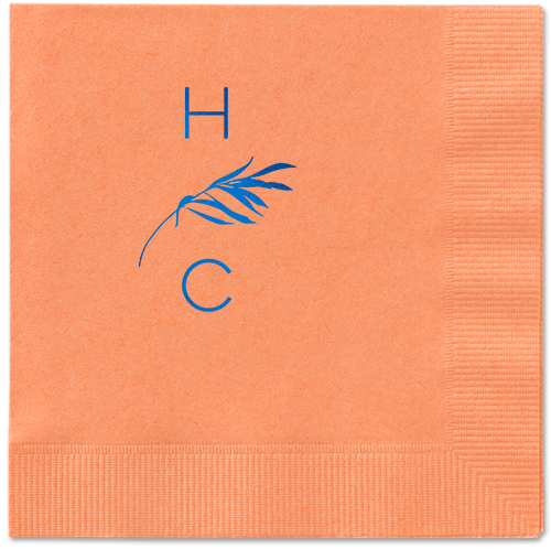 Tropical Herald Napkin, Blue, Coral, Royal
