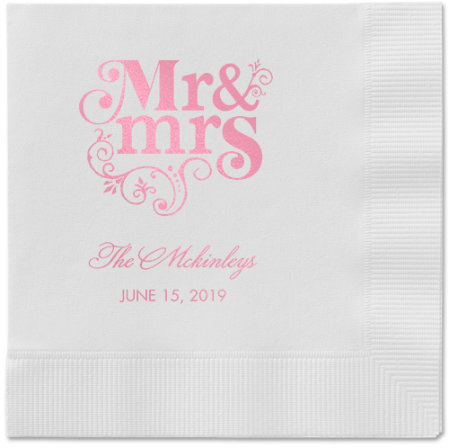 Personalized Rehearsal Dinner Napkins