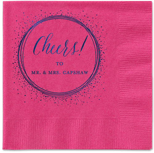 Resplendent Night Napkin, Blue, Magenta