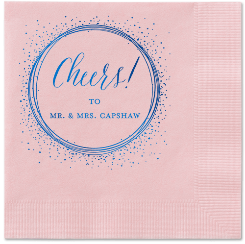 Resplendent Night Napkin, Blue, Blush, Royal