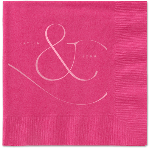 Elegant Embellishment Napkin, Pink, Magenta