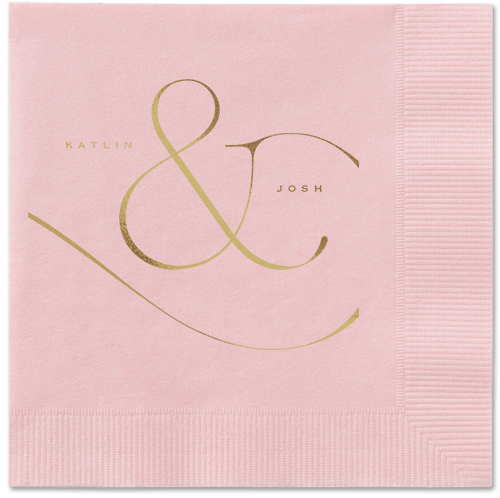 Elegant Embellishment Napkin, Yellow, Blush, Gold