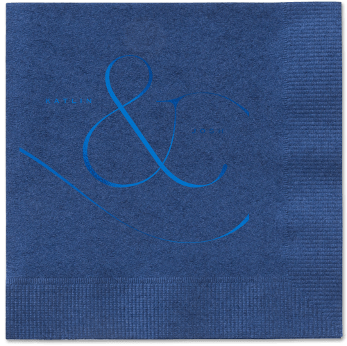 Elegant Embellishment Napkin, Blue, Navy