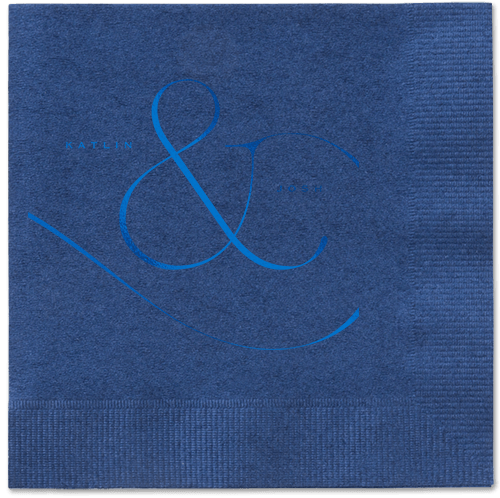 Elegant Embellishment Napkin, Blue, Navy, Royal