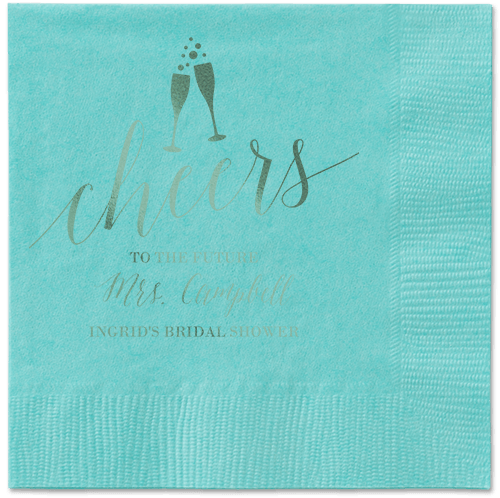 Gleaming Hooray Napkin, Green, Aqua