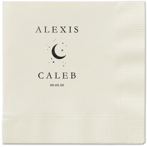 Celestial Union Napkin, Black, Ecru, black