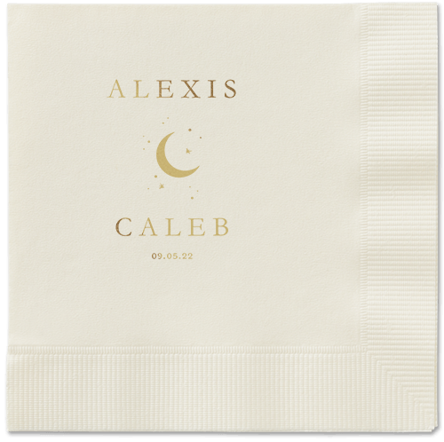Celestial Union Napkin, Yellow, Ecru, gold