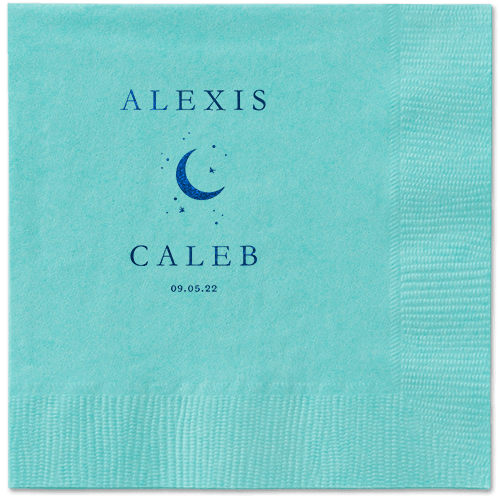 Celestial Union Napkin, Blue, Aqua