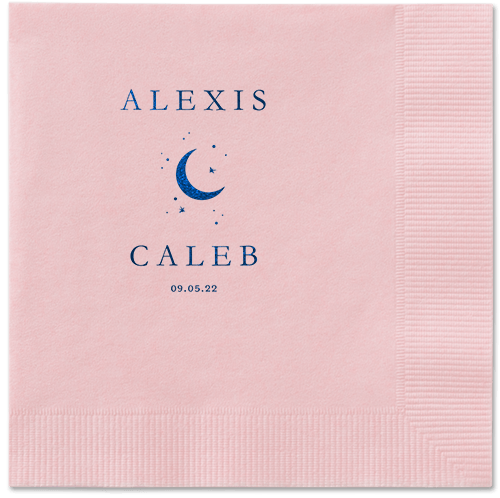 Celestial Union Napkin, Blue, Blush
