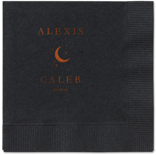 Celestial Union Napkin, Brown, Black, mocha