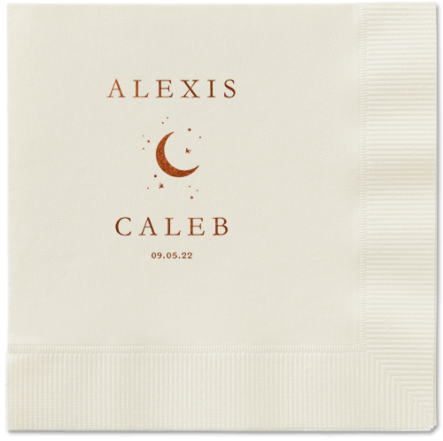 Celestial Union Napkin, Brown, Ecru
