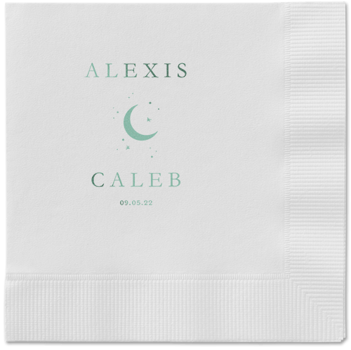 Celestial Union Napkin, Green, White, sage