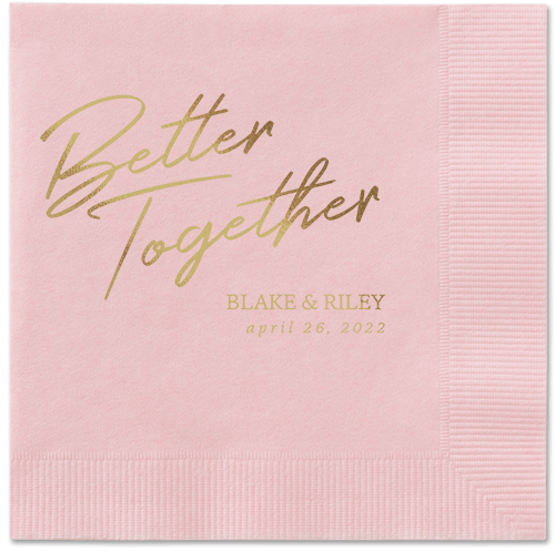 Improved Together Napkin, Yellow, Blush