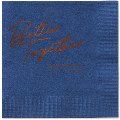 Improved Together Napkin, Brown, Navy