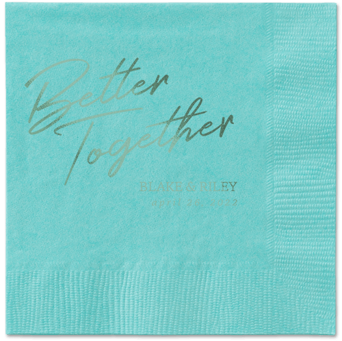 Improved Together Napkin, Green, Aqua