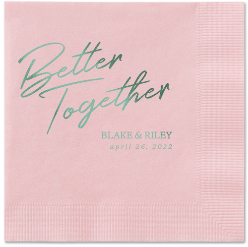 Improved Together Napkin, Green, Blush, sage