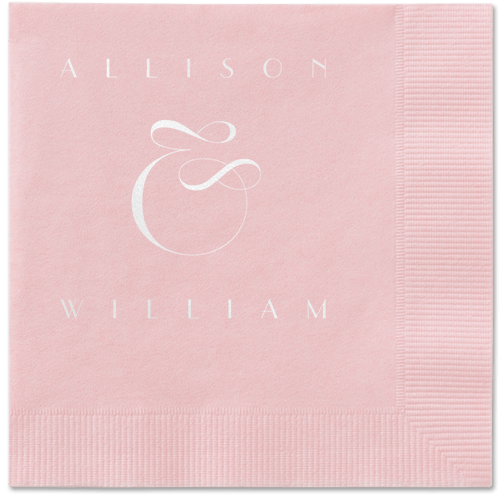 Nouveau Connection Napkin, White, Blush, white