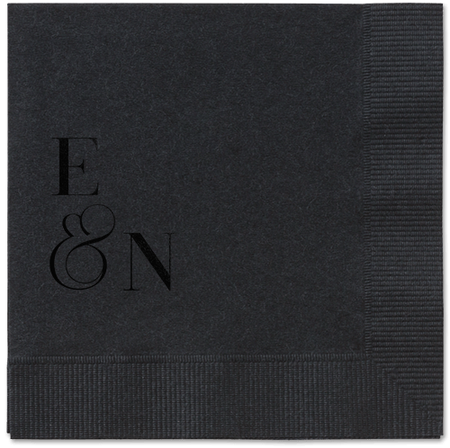Arched Rehearsal Napkin, Black, Black, black