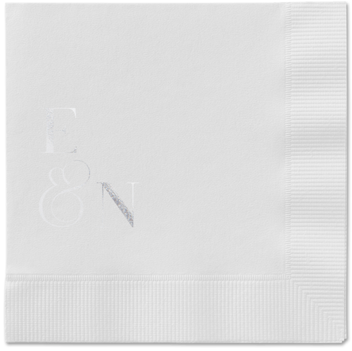 Arched Rehearsal Napkin, Grey, White