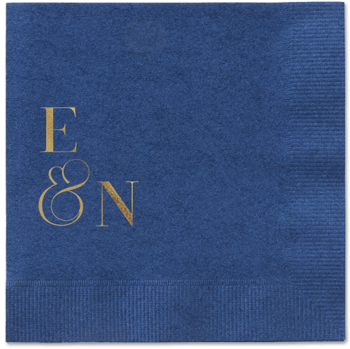 Arched Rehearsal Napkin, Yellow, Navy, gold