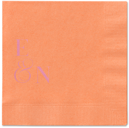 Arched Rehearsal Napkin, Pink, Coral