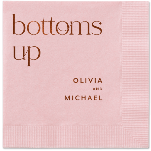 Modern Dining Napkin, Brown, Blush, mocha