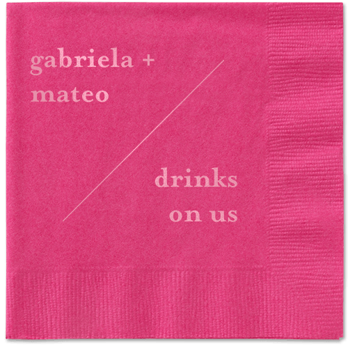 Modern Stylings Napkin, Pink, Magenta