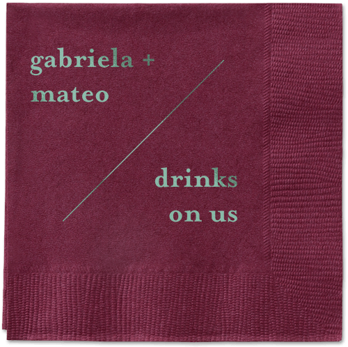 Modern Stylings Napkin, Green, Berry