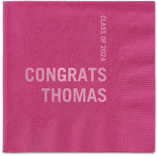 Bold Acclaim Napkin, Pink, Magenta