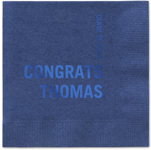 Bold Acclaim Napkin, Blue, Navy