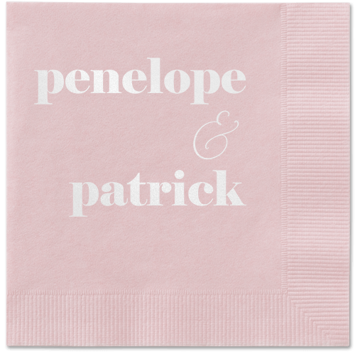 Winsome Wanderlust Napkin, White, Blush