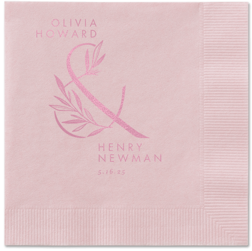 Splendid Spruce Napkin, Pink, Blush, blush