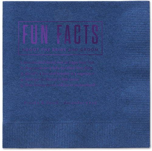 Cherished Chapters Napkins, Purple, Navy, Purple
