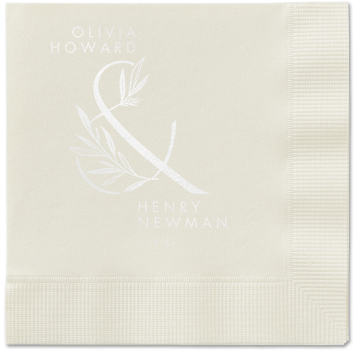 Splendid Spruce Napkin, White, Ecru, white