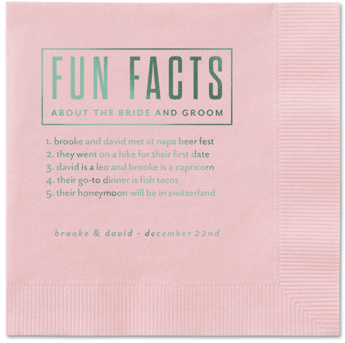 Cherished Chapters Napkins, Green, Blush, Sage