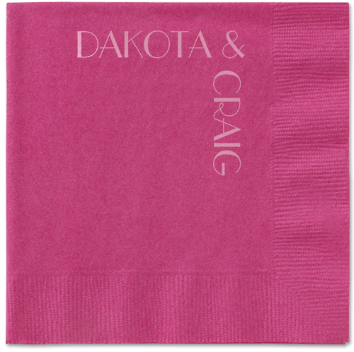 Enchanted Event Napkin, Pink, Magenta, blush