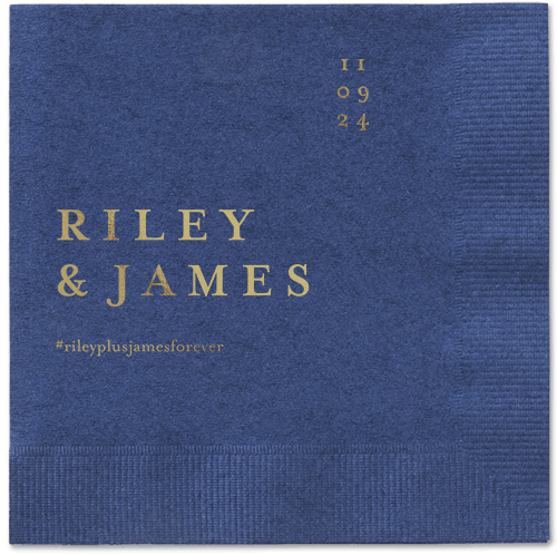 Weathered Wash Napkin, Yellow, Navy