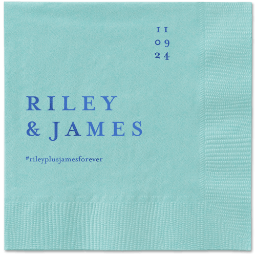 Weathered Wash Napkin, Blue, Aqua