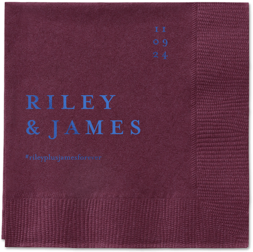 Weathered Wash Napkin, Blue, Berry