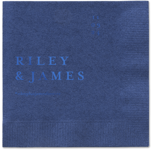 Weathered Wash Napkin, Blue, Navy