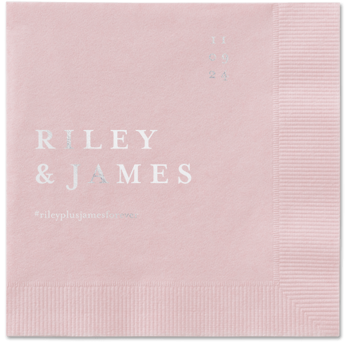 Weathered Wash Napkin, Grey, Blush