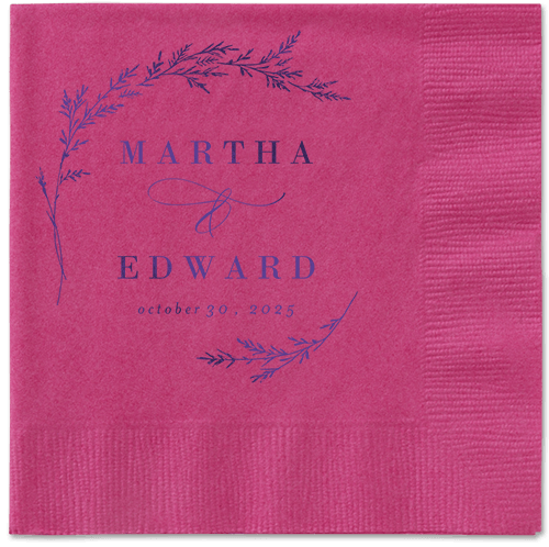 Spectacular Spruce Napkin, Purple, Magenta