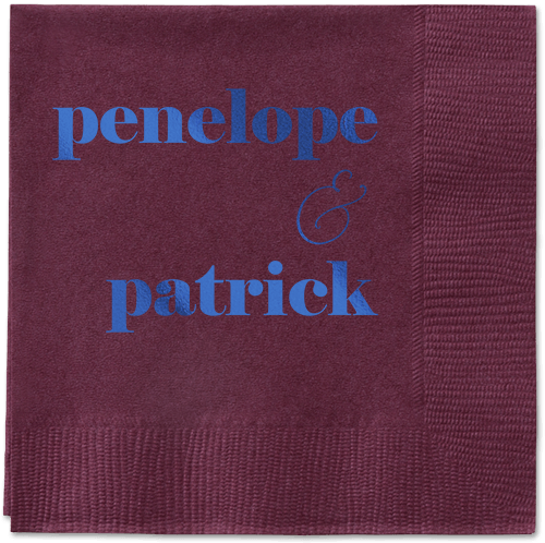 Winsome Wanderlust Napkin, Blue, Berry